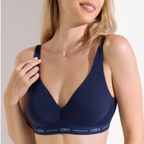 Lisca Sunflower navy blue padded bra