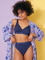 Lisca Sunflower navy blue thong
