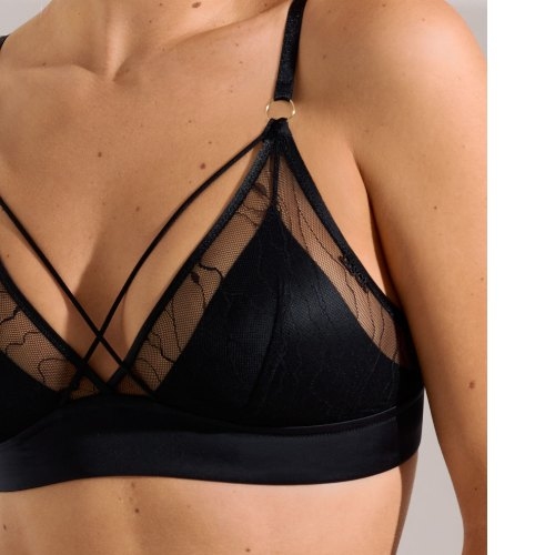 Lisca Nightscape black wireless bra
