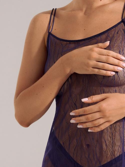 Lisca Nightscape purple slipdress