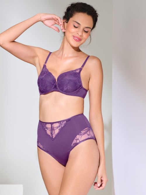Lisca Patricia purple high waist brief