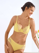 Lisca Pompeya yellow non-padded bra