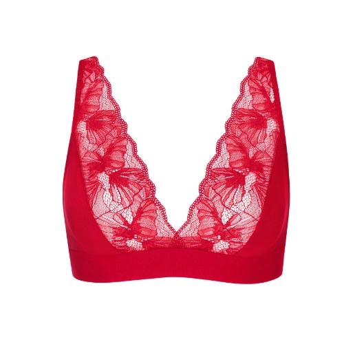 Lisca Sympathy red wireless bra