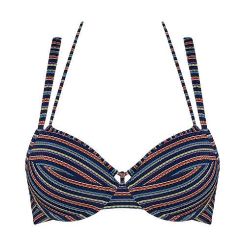 Marlies Dekkers Swimwear Holi Vintage blue/print push up bikini bra