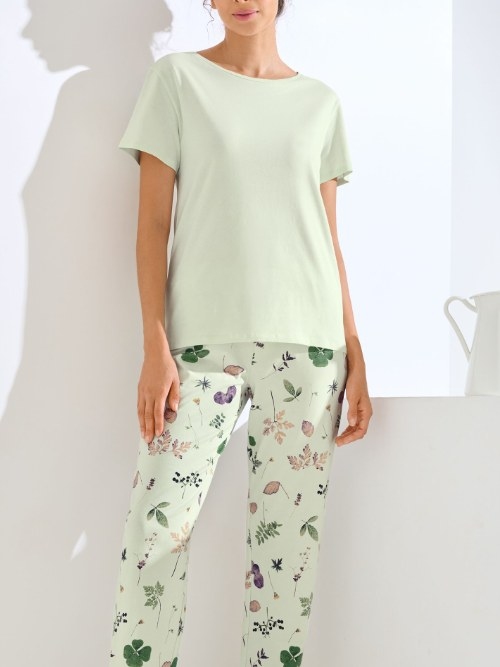 Lisca Pompeya green/print pajama