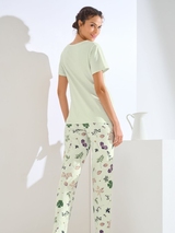 Lisca Pompeya green/print pajama