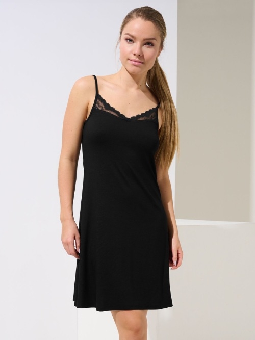Lisca Nachtmode Evelyn black slipdress