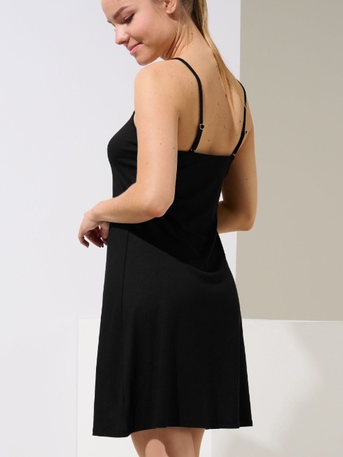 Lisca Nachtmode Evelyn black slipdress