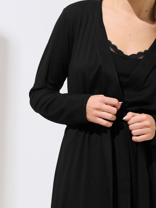 Lisca Evelyn black kimono