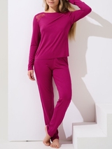 Lisca Evelyn fuchsia pajama