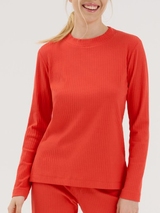 Lisca Lucky orange pyjama shirt
