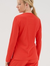 Lisca Lucky orange pyjama shirt