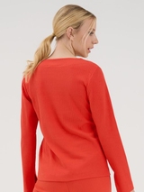 Lisca Lucky orange pyjama shirt