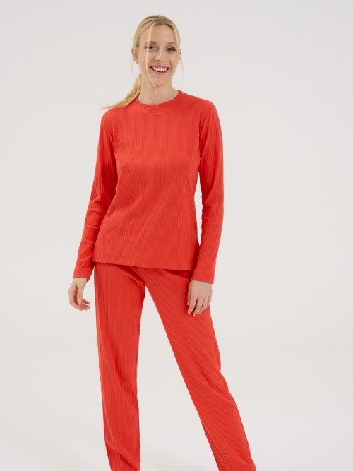 Lisca Lucky orange pyjama pant