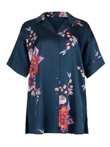 Lisca Amaryllis navy blue pyjama shirt