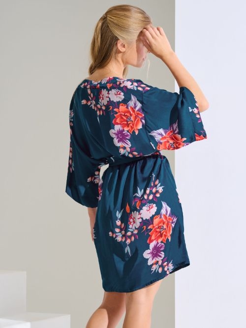 Lisca Amaryllis navy blue kimono