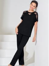 Lisca Eminence black nightdress