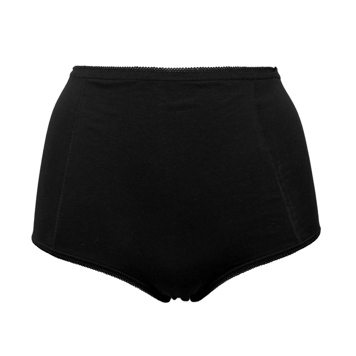 My Basic by After Eden Basics black high waist brief