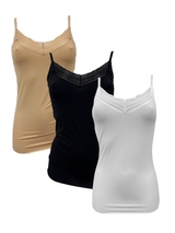My Basic by After Eden Basics multicolor spaghetti top