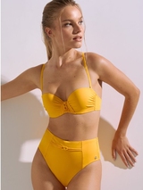 Lisca Swimwear Palma yellow padded bikini bra
