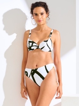 Lisca Swimwear Honolulu white/black soft-cup bikini bra