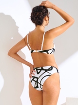 Lisca Swimwear Honolulu white/black soft-cup bikini bra