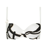 Lisca Swimwear Honolulu white/black padded bikini bra