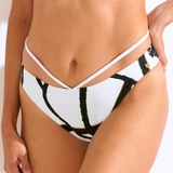 Lisca Swimwear Honolulu white/black bikini brief