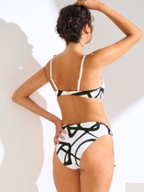 Lisca Swimwear Honolulu white/black bikini brief