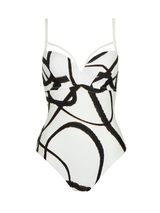 Lisca Swimwear Honolulu white/black bathingsuit