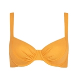 Lisca Swimwear Karpathos ochre yellow soft-cup bikini bra