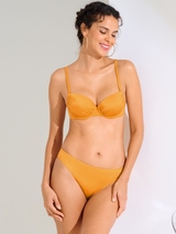 Lisca Swimwear Karpathos ochre yellow padded bikini bra