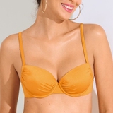 Lisca Swimwear Karpathos ochre yellow padded bikini bra