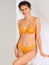 Lisca Swimwear Karpathos ochre yellow push up bikini bra