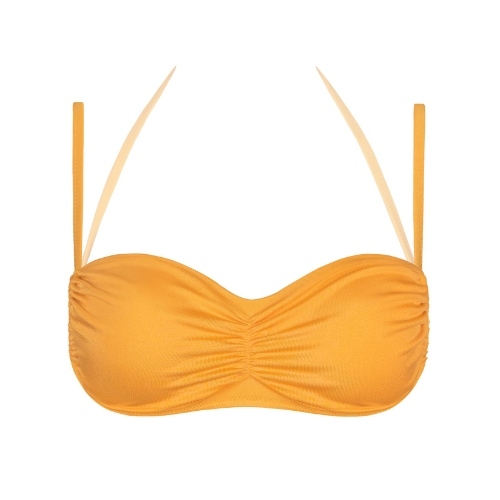 Lisca Swimwear Karpathos ochre yellow soft-cup bikini bra