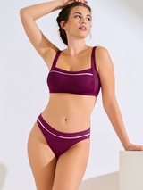 Lisca Swimwear Uvita bordeaux soft-cup bikini bra