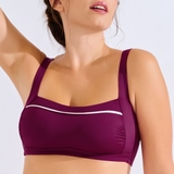 Lisca Swimwear Uvita bordeaux soft-cup bikini bra