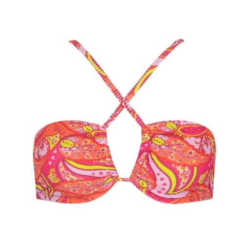 Lisca Swimwear Kavala sugar coral soft-cup bikini bra