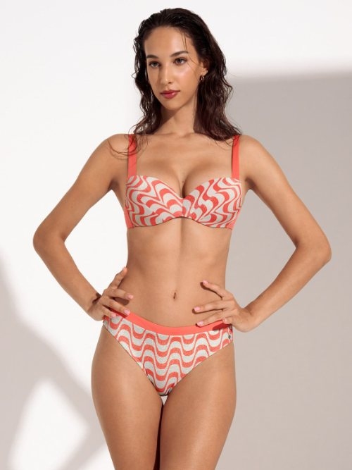 Lisca Swimwear Iceland coral padded bikini bra