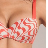 Lisca Swimwear Iceland coral padded bikini bra