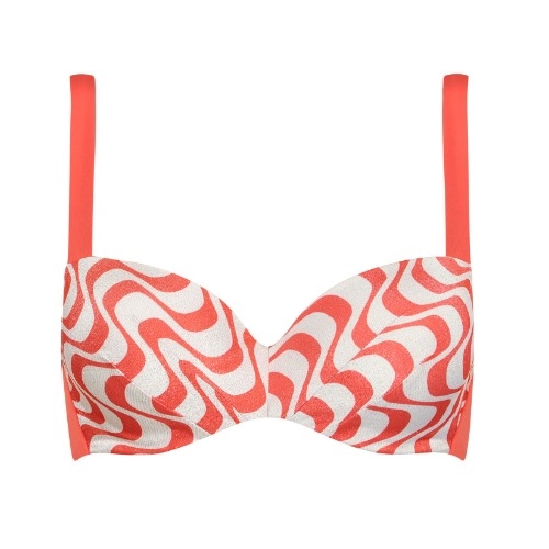 Lisca Swimwear Iceland coral padded bikini bra