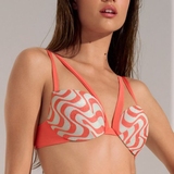 Lisca Swimwear Iceland coral push up bikini bra