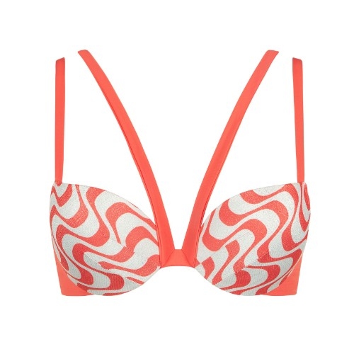 Lisca Swimwear Iceland coral push up bikini bra