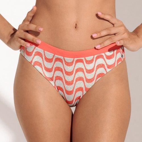 Lisca Swimwear Iceland coral bikini brief
