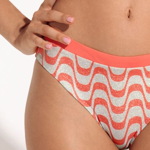 Lisca Swimwear Iceland coral bikini brief