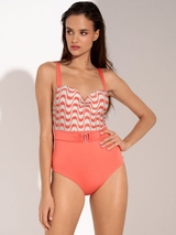 Lisca Swimwear Iceland coral bathingsuit