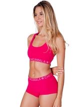 Chicamala Solid purple short