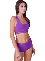 Chicamala Solid purple short