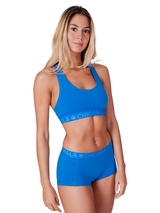 Chicamala Solid blue/pink short