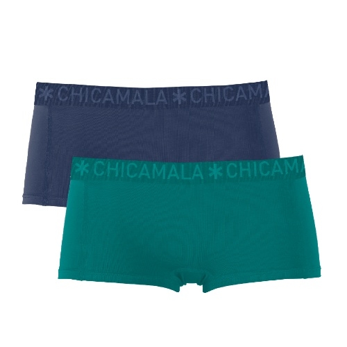 Chicamala Solid blue/green short